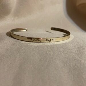 Have Faith cuff bracelet